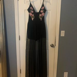 Black Windsor romper NWOT